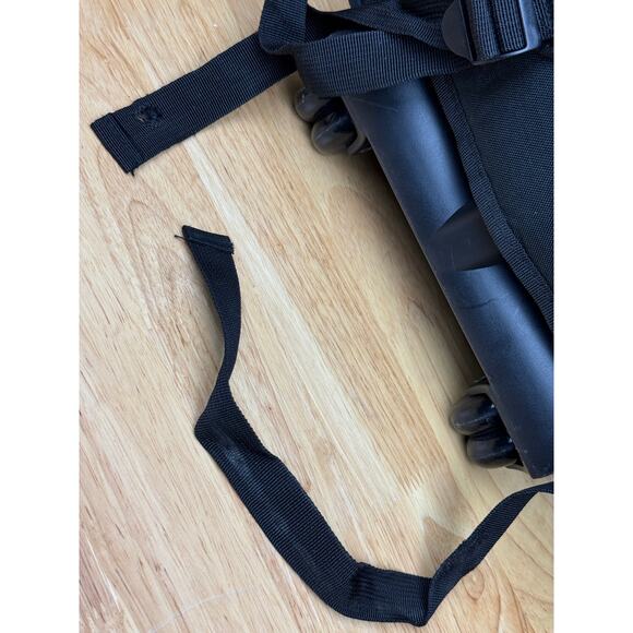 Nike Luggage Convertible Rolling Bag to Backpack Black Coral Carry On Travel GUC - Picture 7 of 12